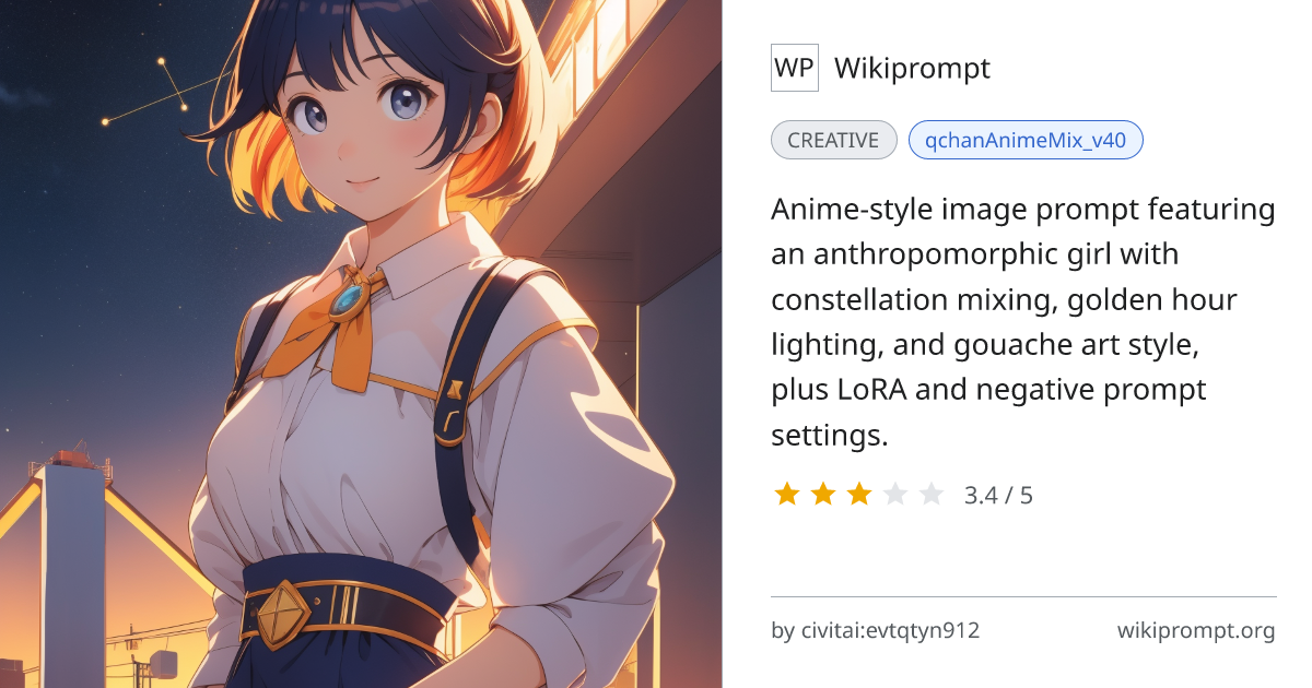 Anime Constellation Girl Drawing | Wikiprompt