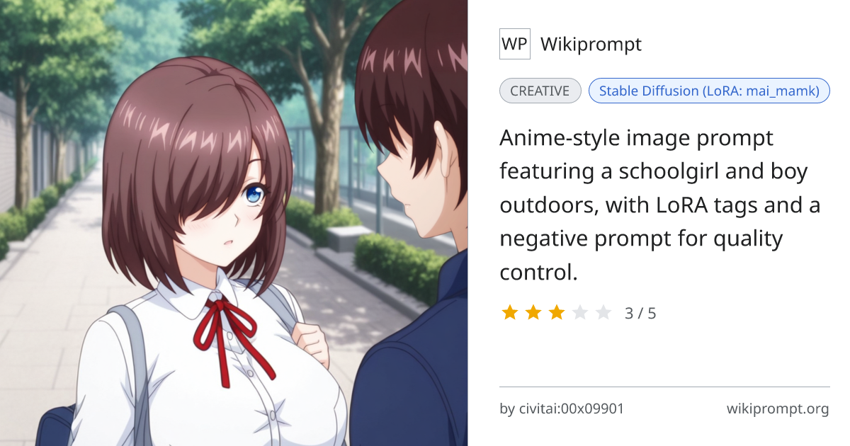 Anime School Scene with LoRA | Wikiprompt