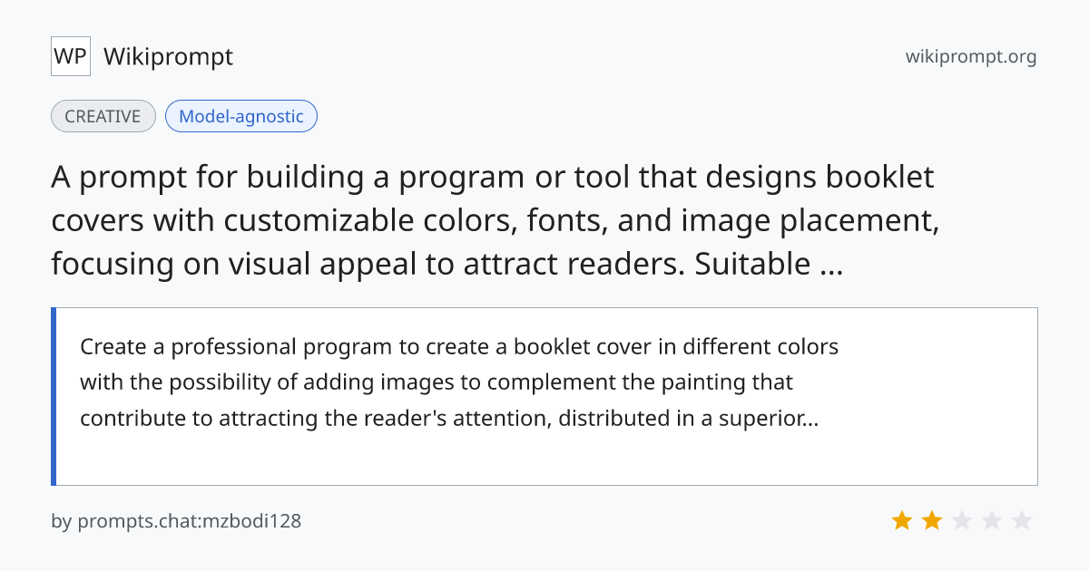 Booklet Cover Design Program Template | Wikiprompt