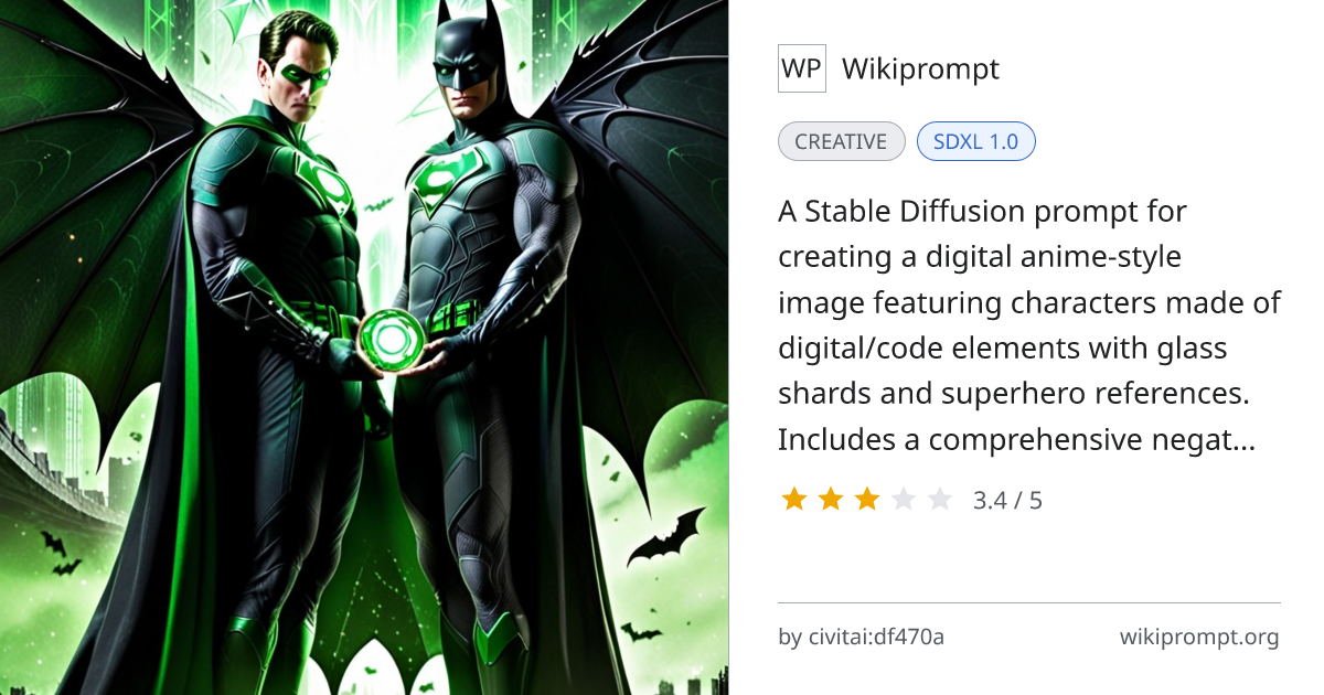 Coding-Digital Anime Character Prompt | Wikiprompt