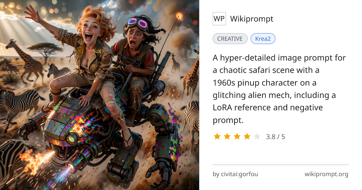 Cyber City Paws - Vivi Safari Alien Mech Scene | Wikiprompt