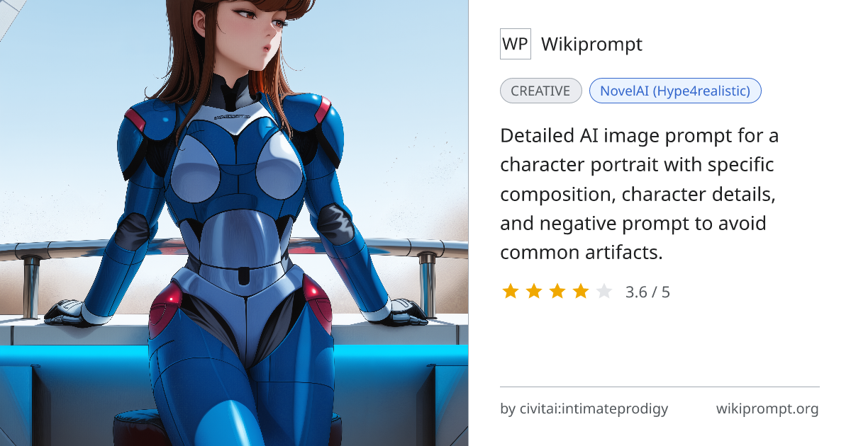 Cyberpunk Saber Character Portrait Prompt | Wikiprompt