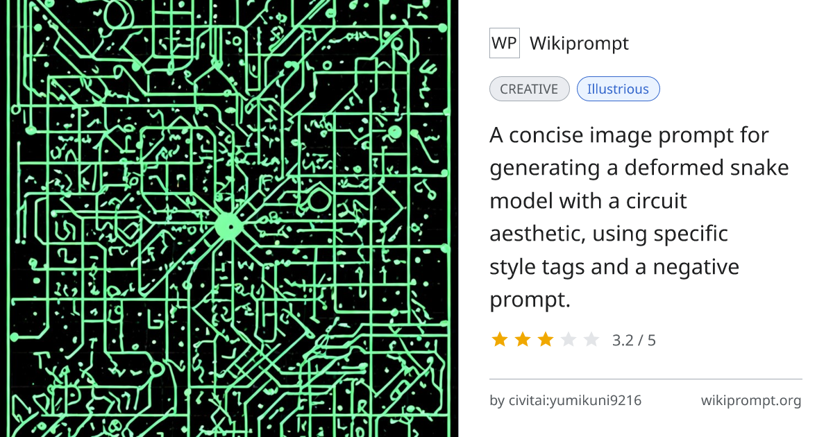 Deformed snake model circuit | Wikiprompt