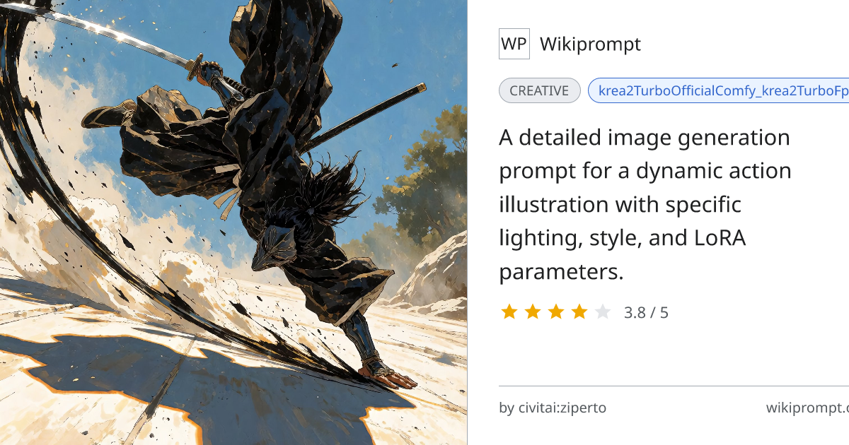 Dynamic Sword Drawing Action Illustration | Wikiprompt