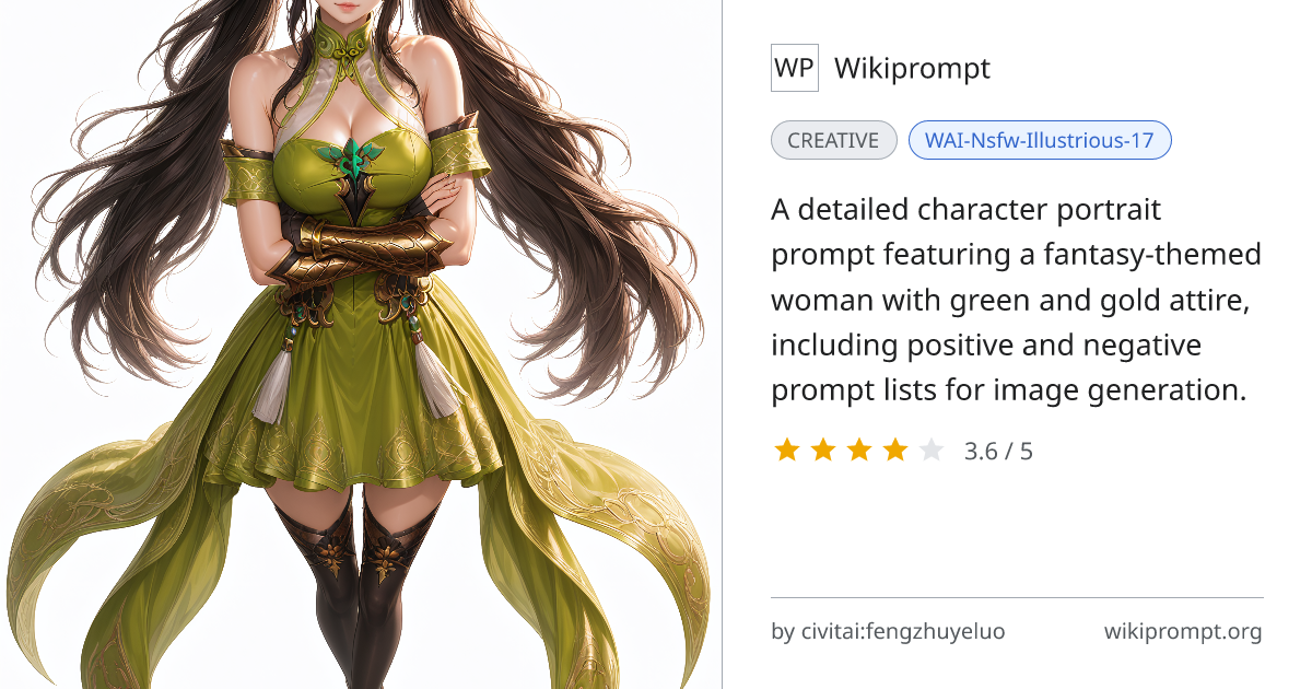 Elegant fantasy woman portrait prompt | Wikiprompt