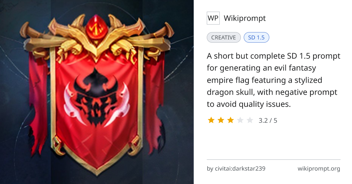 Fantasy Evil Empire Flag | Wikiprompt