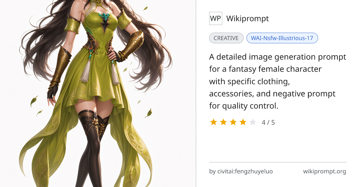 Fantasy Girl Full Body Portrait Prompt | Wikiprompt