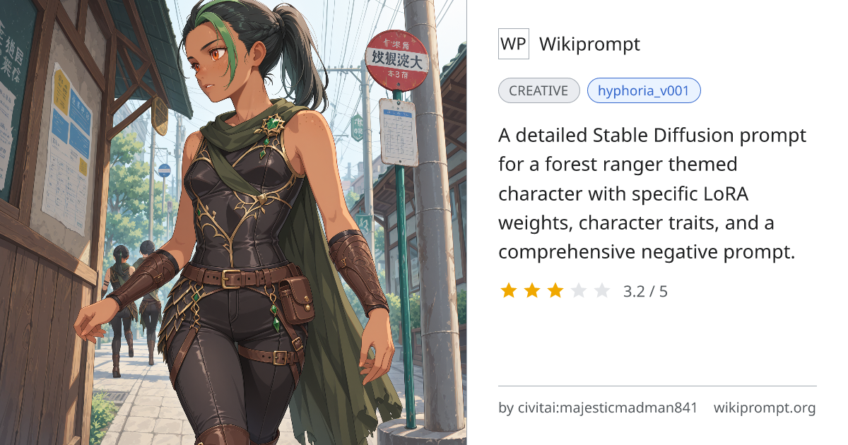 Forest Ranger Nemona Character Prompt | Wikiprompt