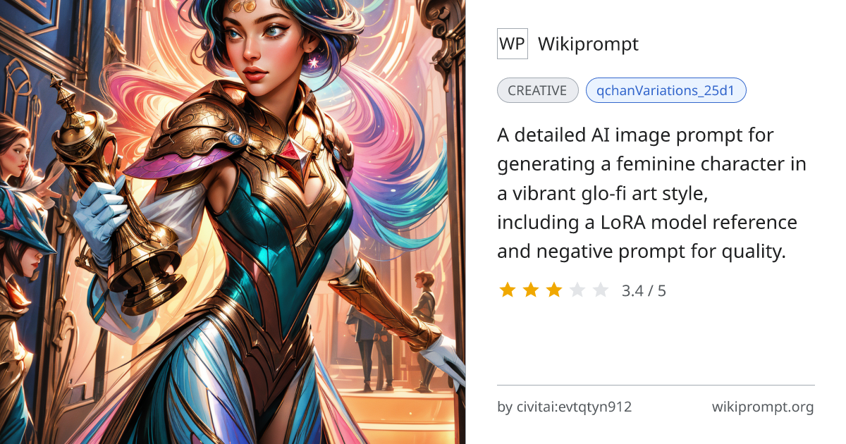 Glo-fi Art Style Anime Girl with LoRA | Wikiprompt