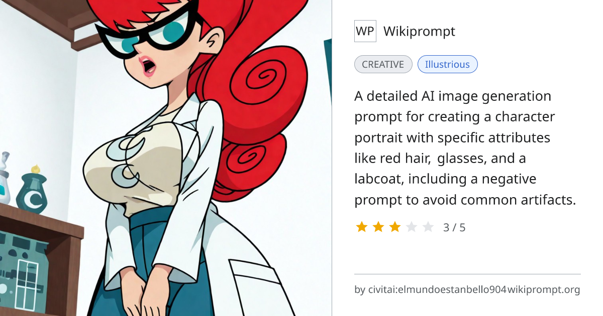 Illustrious Character Portrait Prompt | Wikiprompt