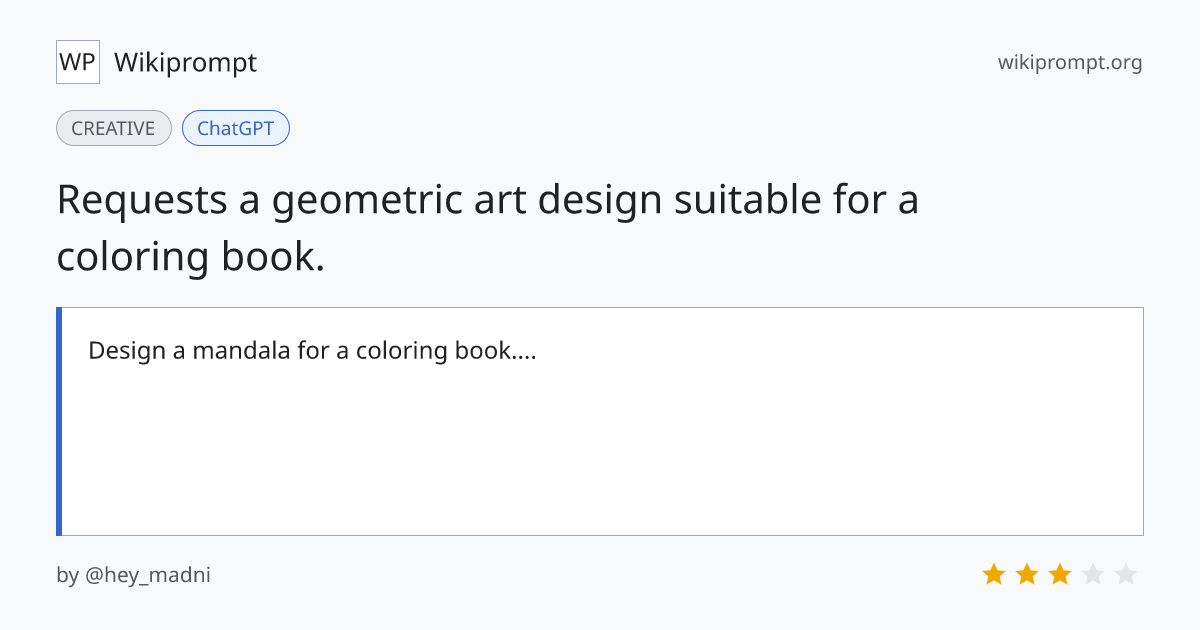 Mandala Design for Coloring Book | Wikiprompt