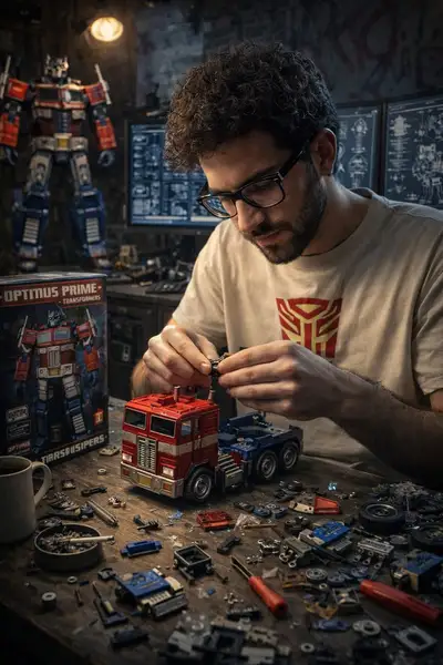 Optimus Prime Toy Assembly Workshop