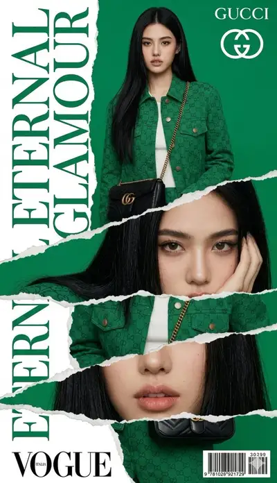 Gucci Magazine Cover Collage