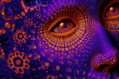 Kaleidoscopic Fractal Fusion Prompt