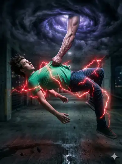 Surreal Levitation Portal Photo Prompt