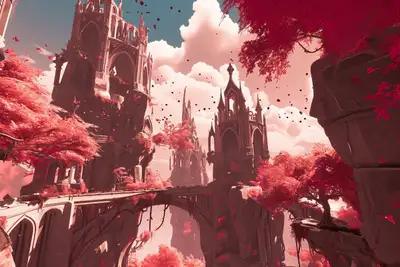 Whimsical Gravity Isles Base Prompt