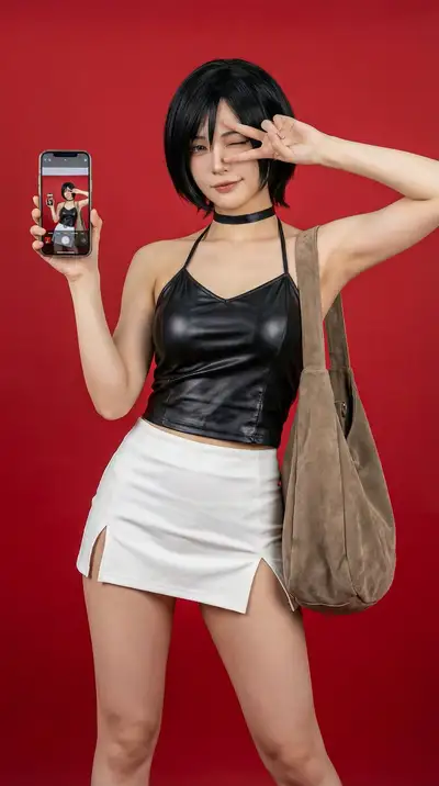 Ada Wong Cosplay Selfie Prompt