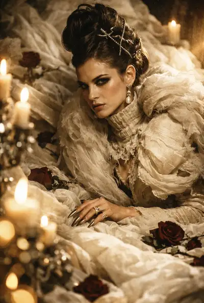 Gothic Aristocratic Woman Portrait