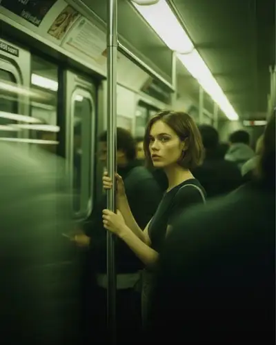 Cinematic Subway Portrait Prompt
