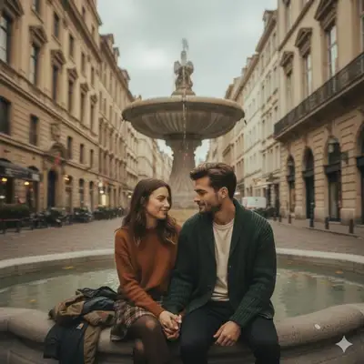 Prompt de fotografía callejera romántica cinematográfica