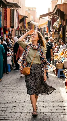 Candid Lifestyle Photo in Moroccan Souk