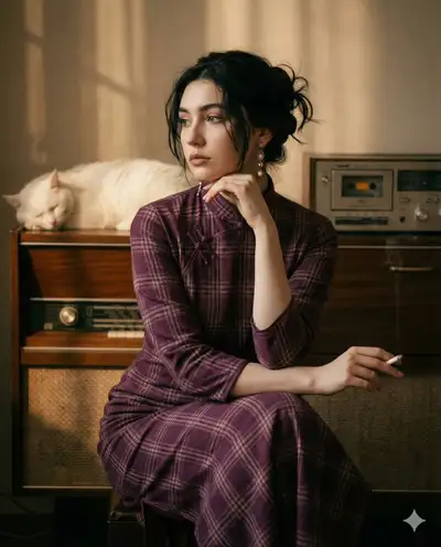 Retro Cheongsam Portrait Prompt