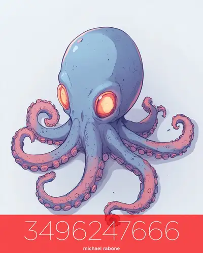 Octopus Logo Midjourney Prompt