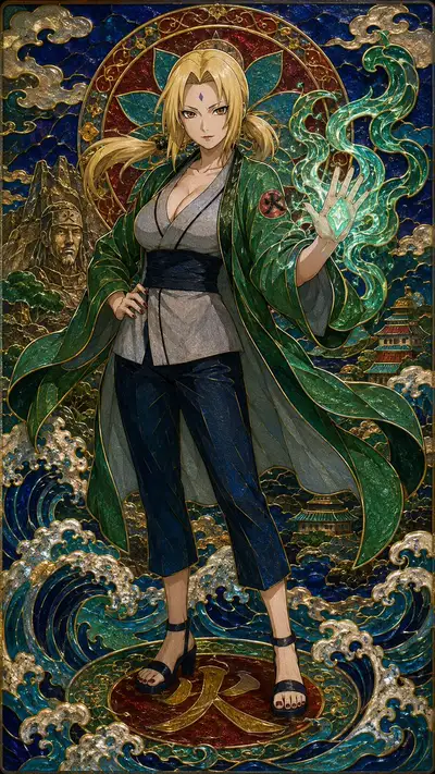 NARUTO Female Character Posters - Kitsch Style