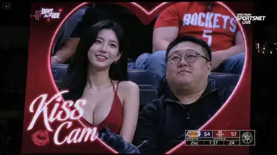 Prompt de vídeo estilo transmissão NBA Kiss Cam