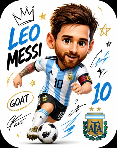 Chibi football player app icon illustration