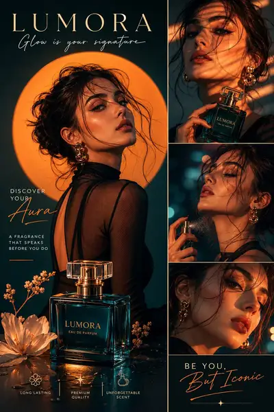 Luxury product campaign portrait template prompt