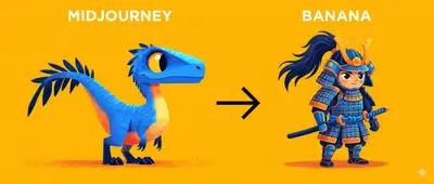 Prompt de flujo de trabajo para copiar un estilo de Midjourney en Nano Banana