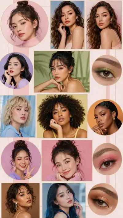 Diverse Beauty Portrait Collection Prompt
