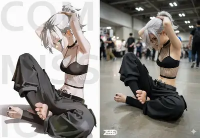 Photorealistic Cosplay Recreation from Illustration