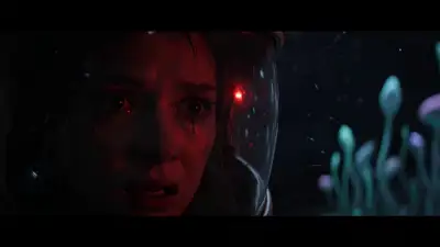 Zero-G Botanical Bay Suspense Scene