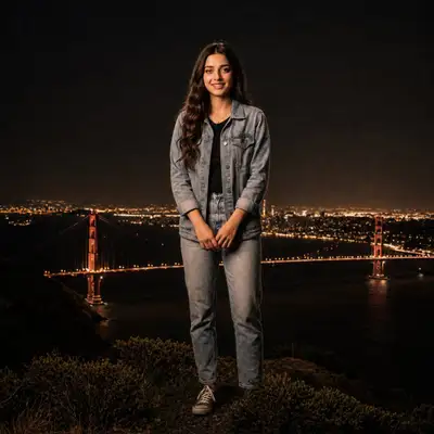 Night to Golden Hour Portrait Transformation