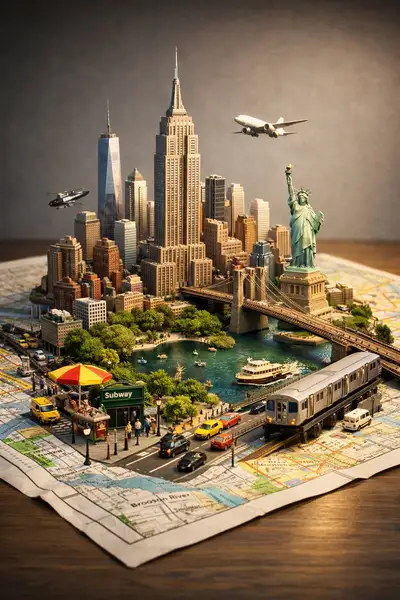 Photorealistic Miniature World Cities Diorama