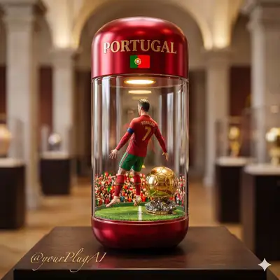 Luxury transparent capsule product photography template