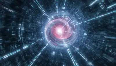 Warp Chute Particle Collider Visual Prompt