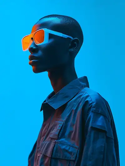 Techwear Silhouette Portrait