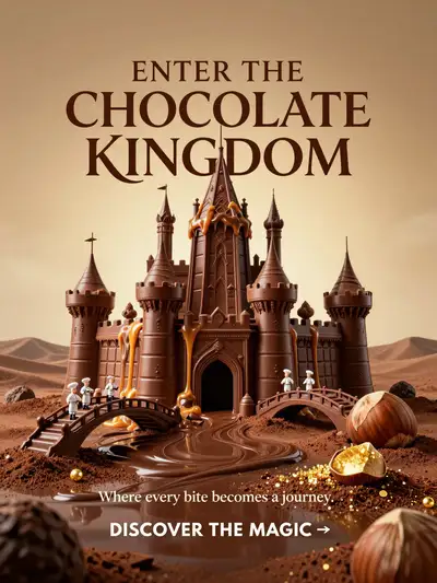 Chocolate Kingdom Advertising Poster