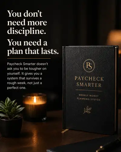 Luxury planner book advertisement Paycheck Smarter