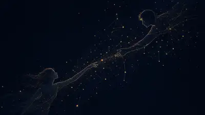 Illustration minimaliste de carte de constellation