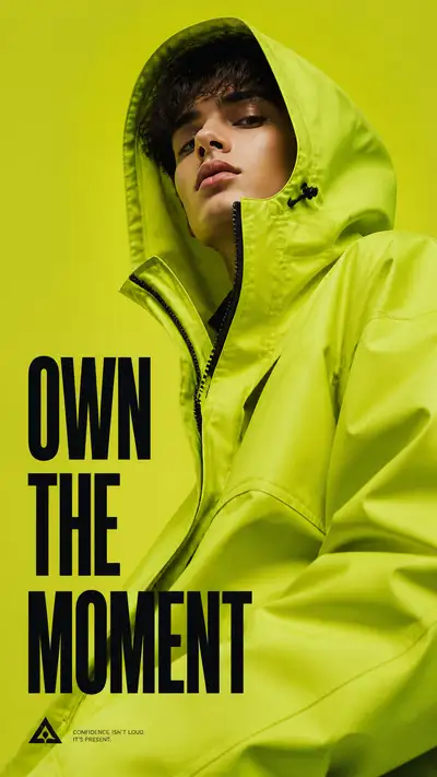 Neon Lime Rain Jacket Fashion Editorial