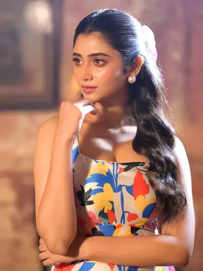 Ultra-Photorealistic Portrait of Indian Woman with Floral Top