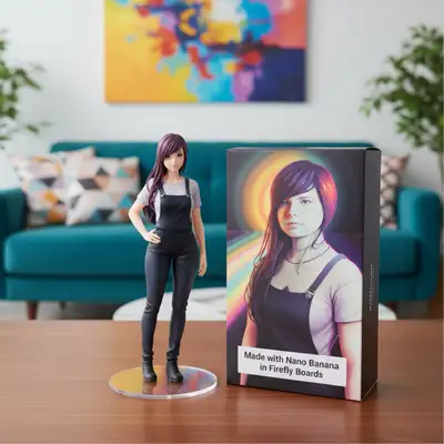 Figura comercial em escala 1/7 a partir da sua foto