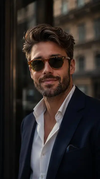Cinematic Portrait of a Sophisticated Man