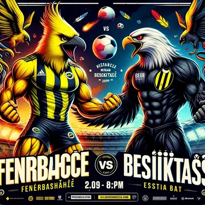 Fenerbahçe vs Beşiktaş Derby Match Poster
