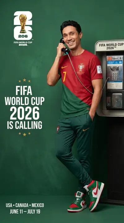 Ronaldo FIFA World Cup 2026 Portugal campaign poster prompt