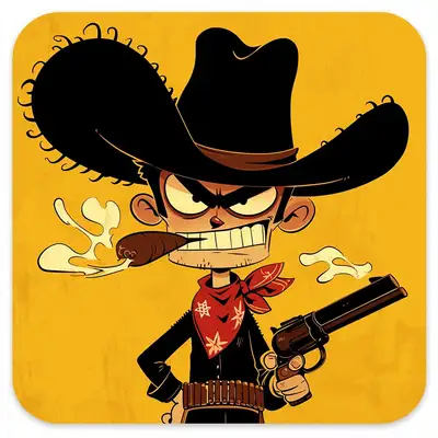 Lucky Luke Mouse Pad Design Prompt